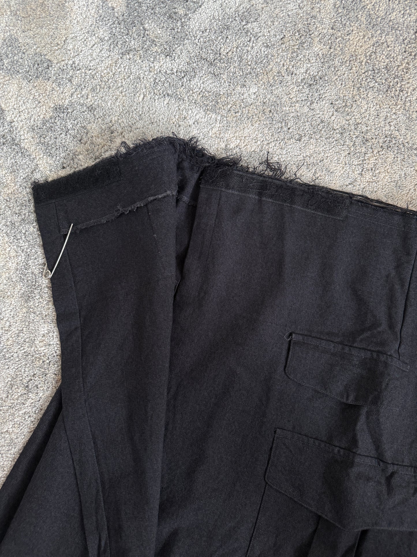 Comme Des Garçons SS1995 long cargo pleated skirt