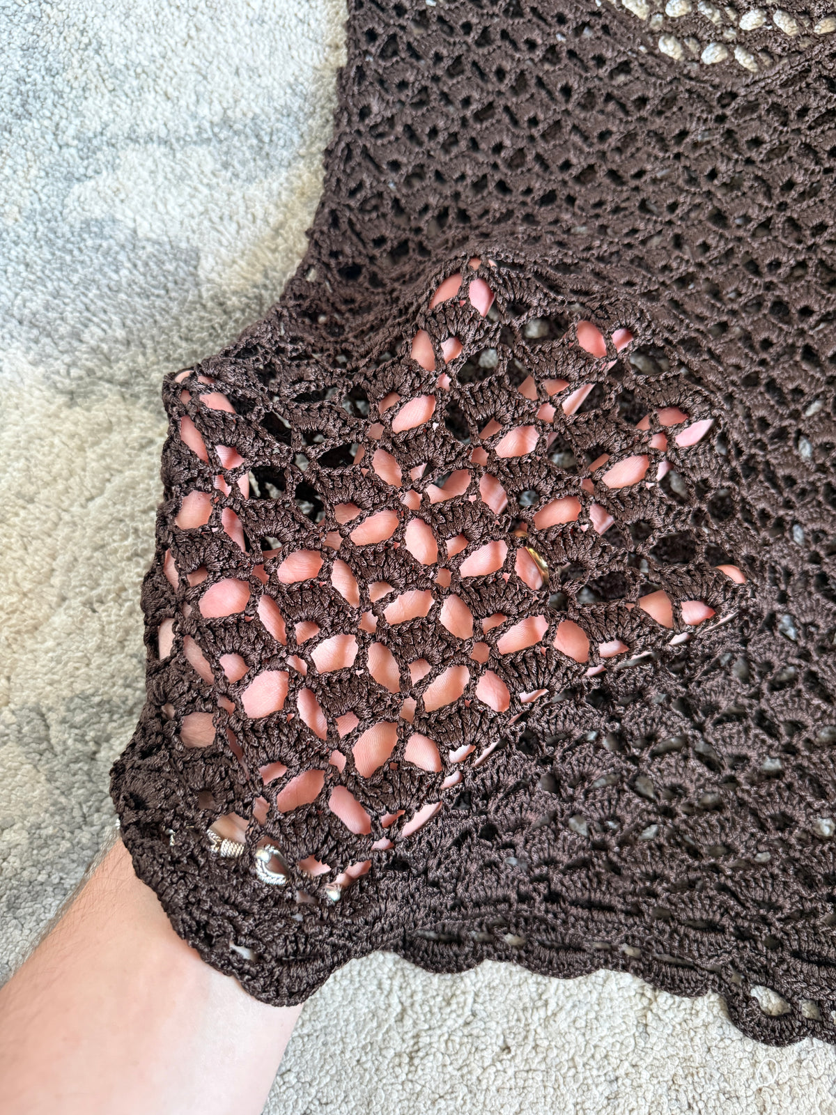 Dolce & Gabbana SS1997 viscose crochet top