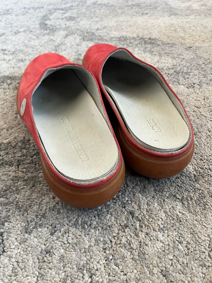 Louis Vuitton cup 2000 leather mules