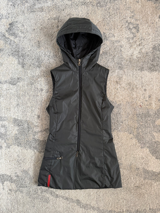 Prada FW1999 padded nylon vest/dress
