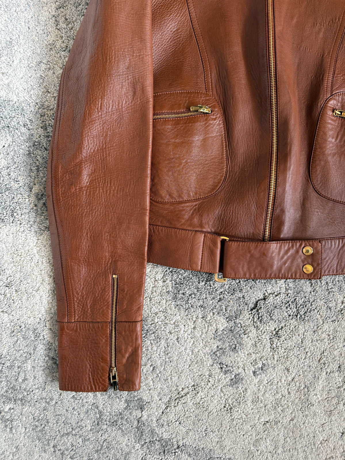 Gucci 1999 leather jacket
