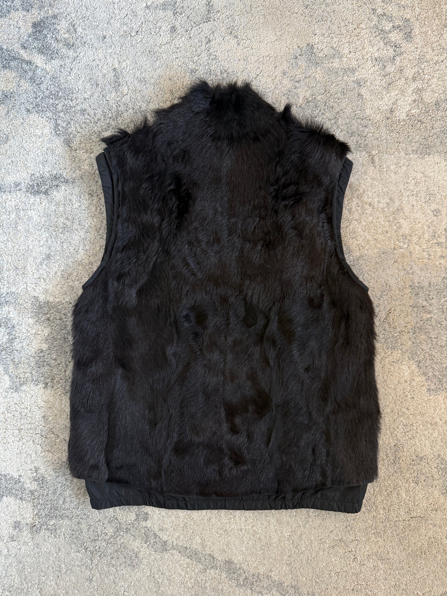 Prada FW1999 fur & nylon vest