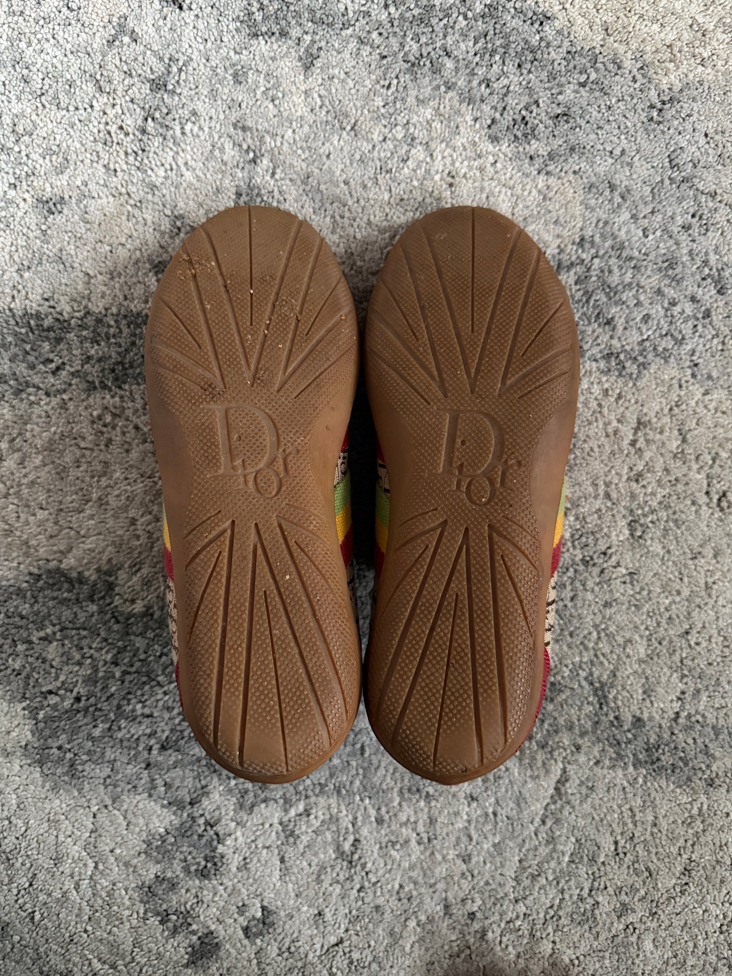 Christian Dior 2004 rasta monogram trainers