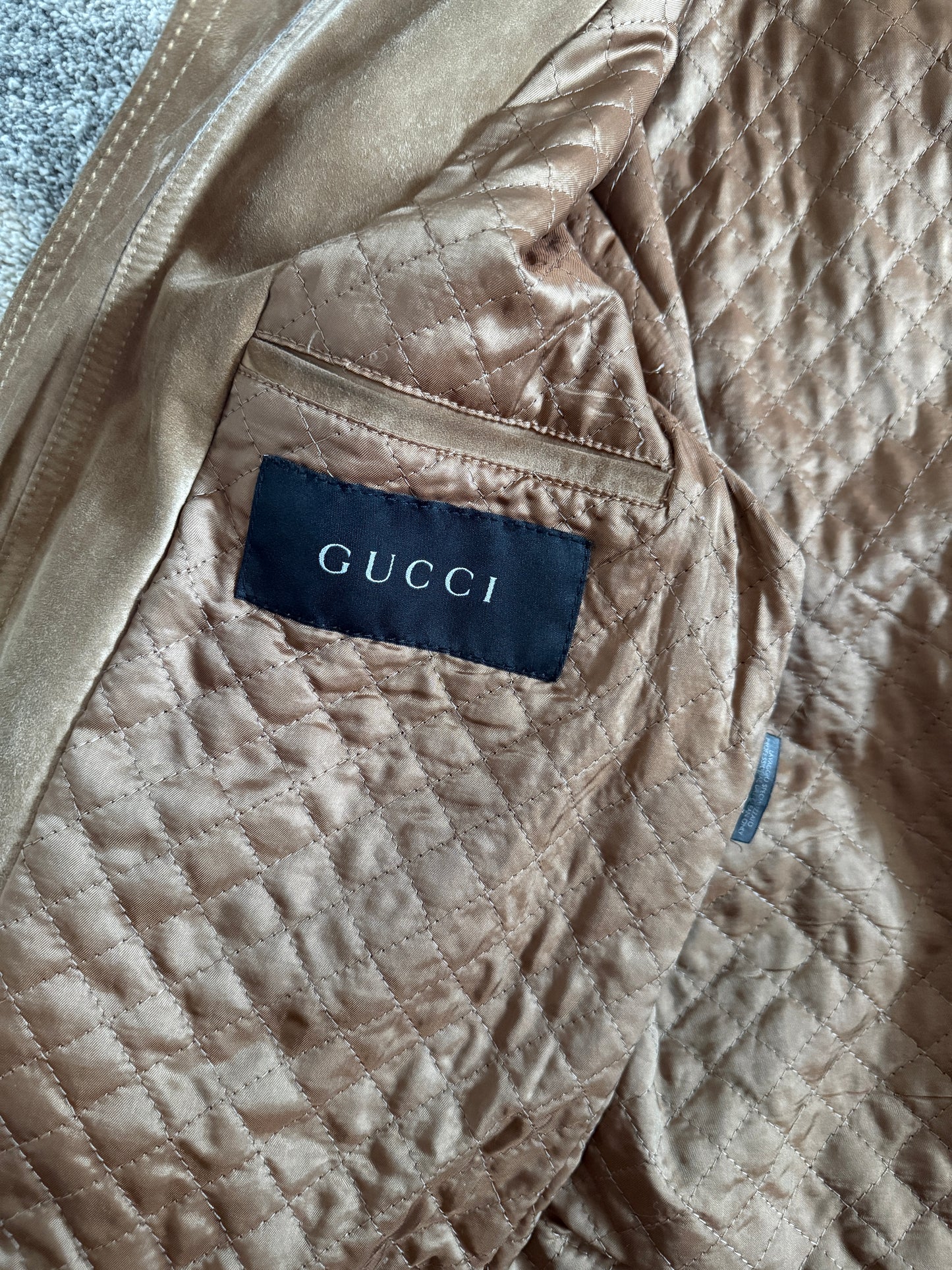 Gucci 2000’s motorcycle suede jacket