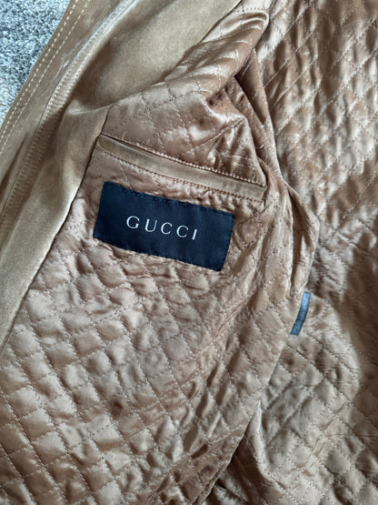 Gucci 2000’s motorcycle suede jacket