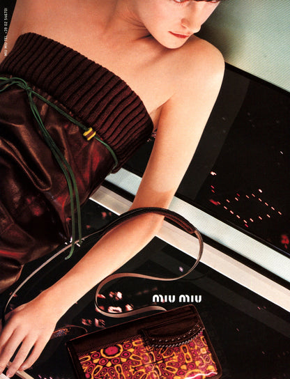 Miu Miu FW1999 psychedelic leather bag