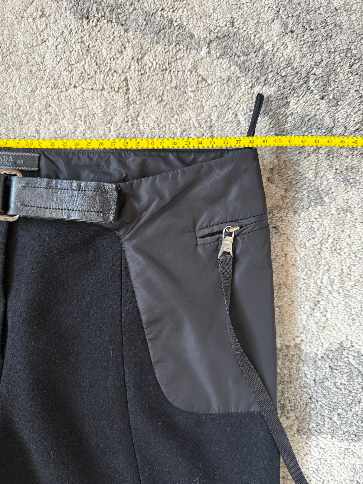 Prada FW1999 wool & nylon pants