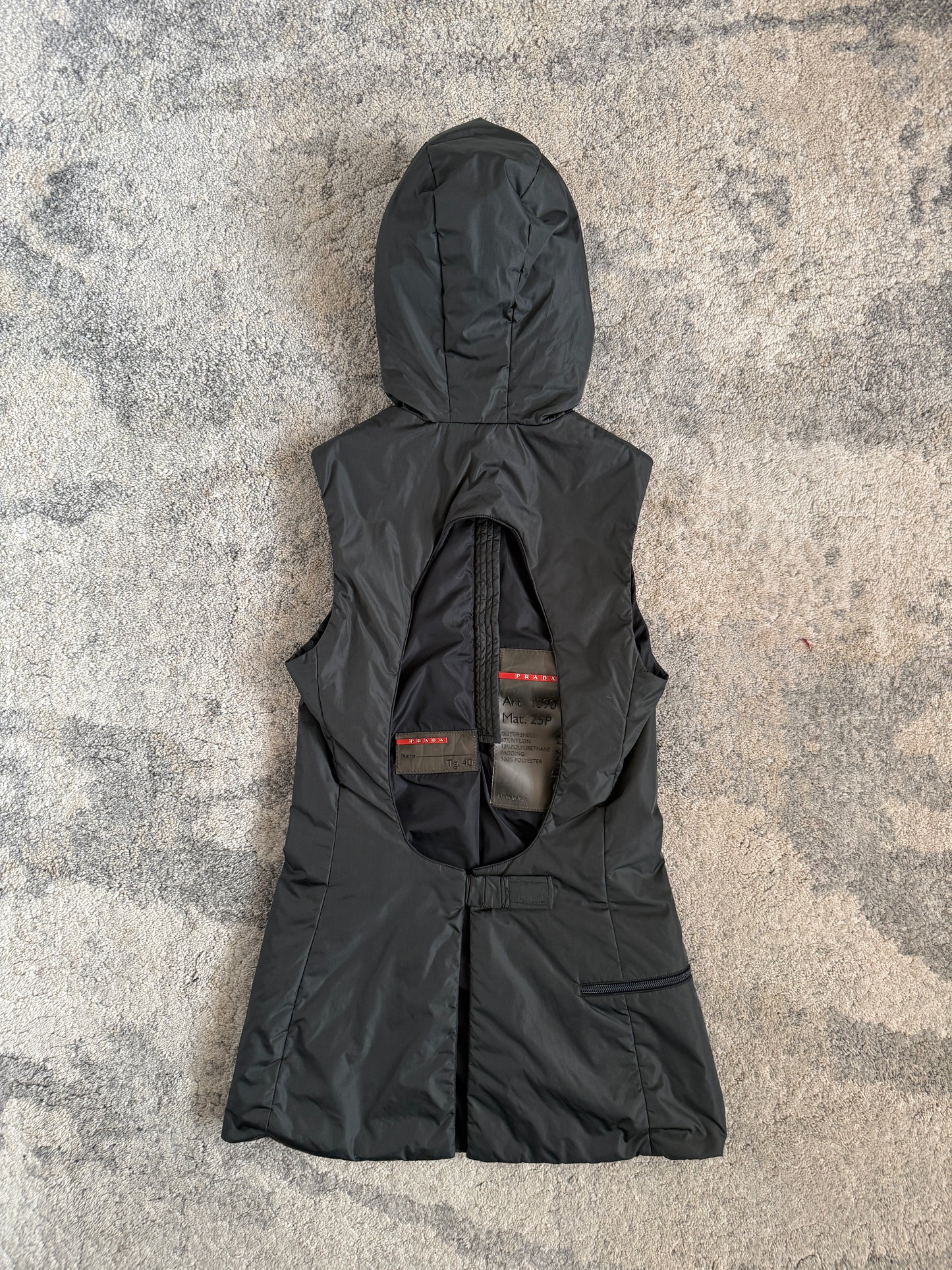 Prada FW1999 padded nylon vest/dress