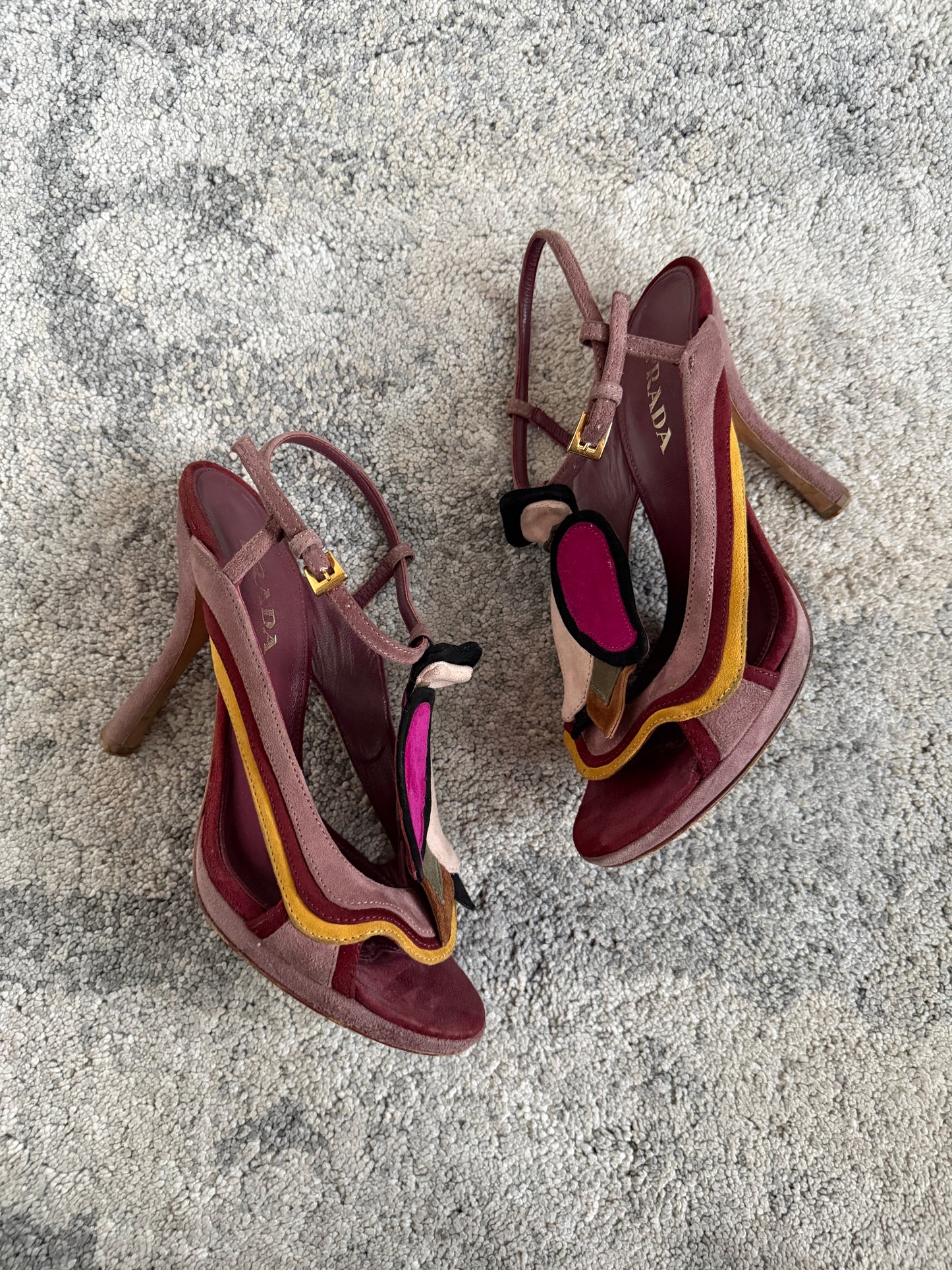 Prada SS2008 fairy suede heels