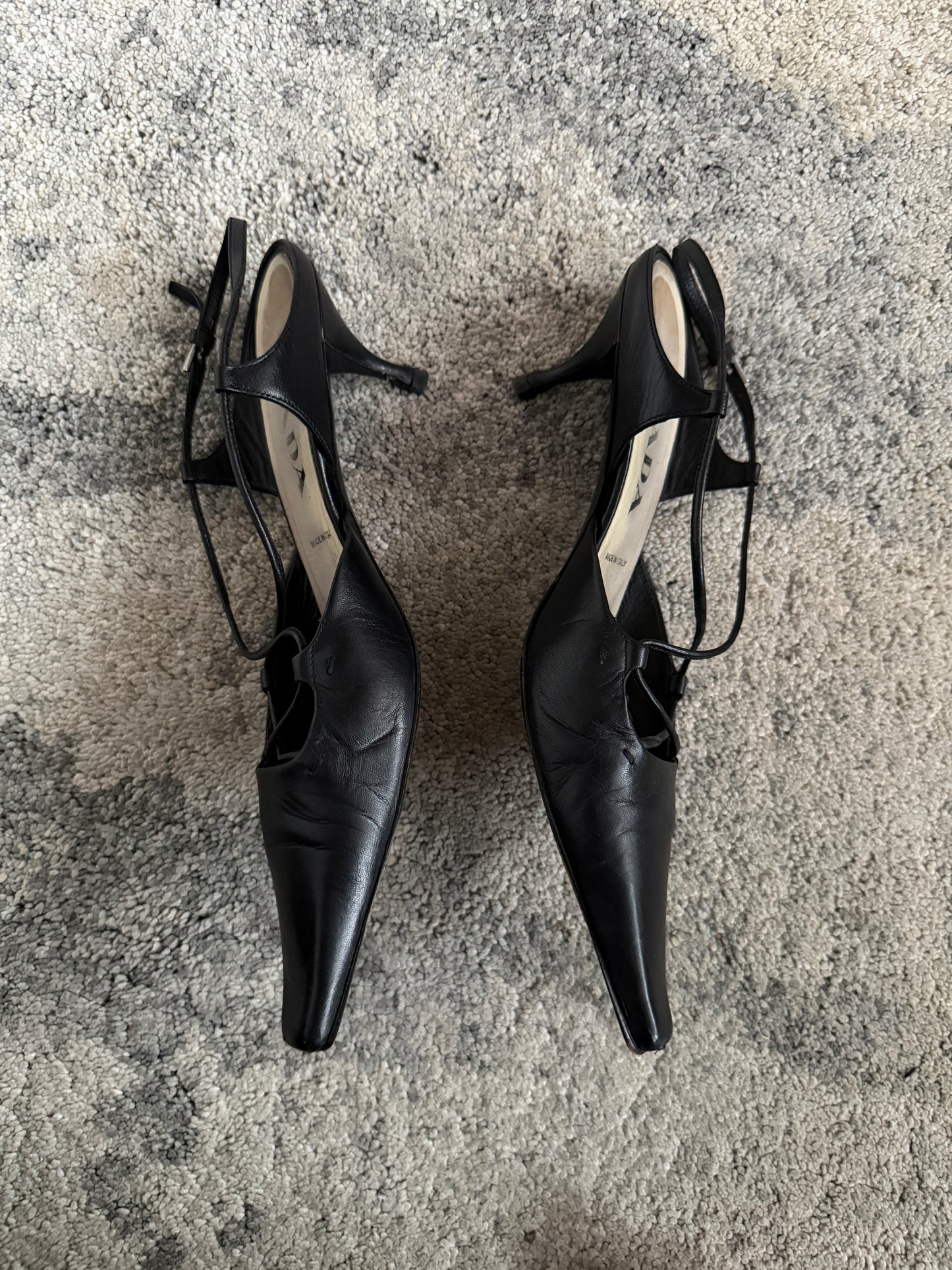 Prada 1990’s leather heels
