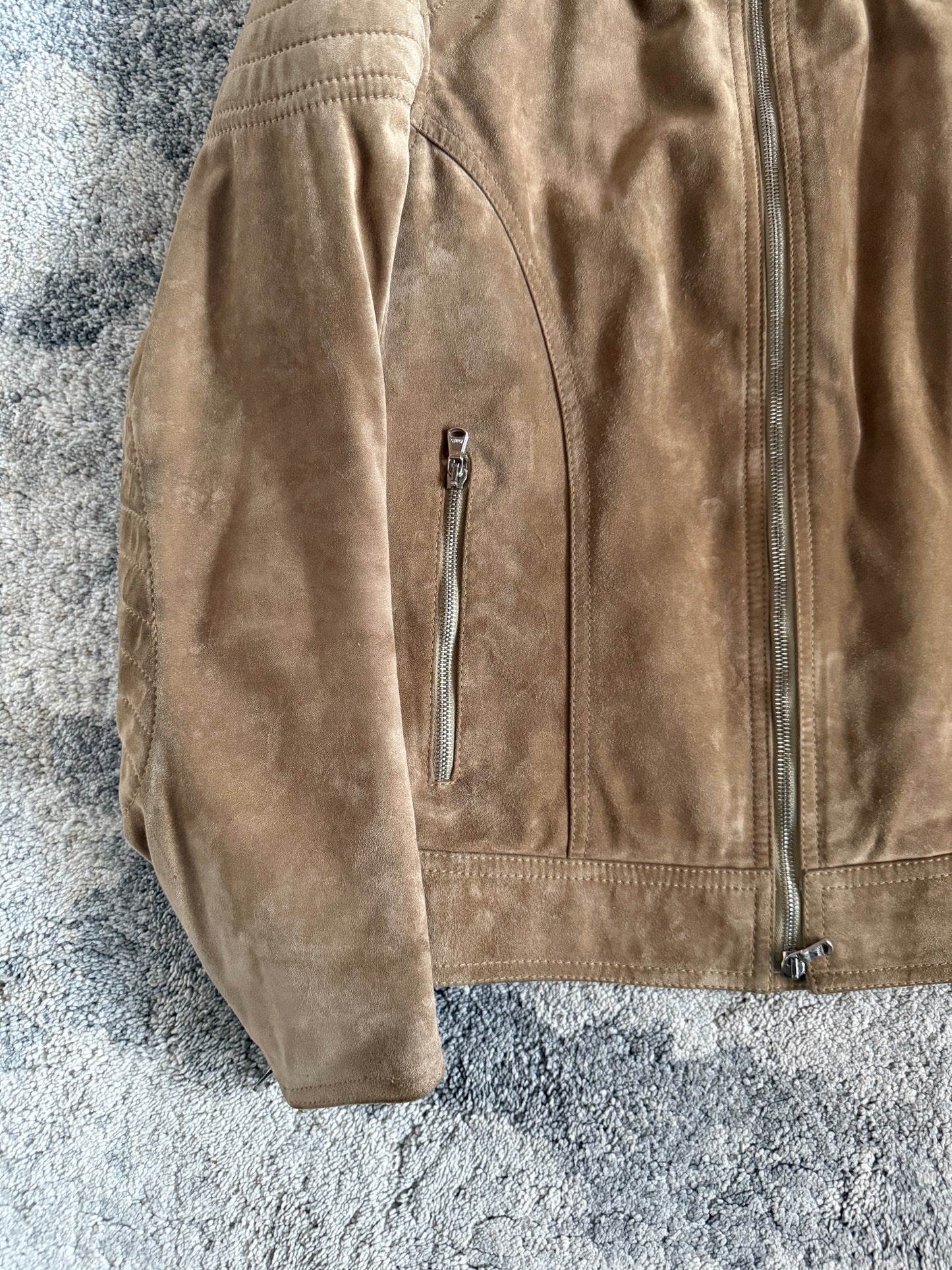 Gucci 2000’s motorcycle suede jacket