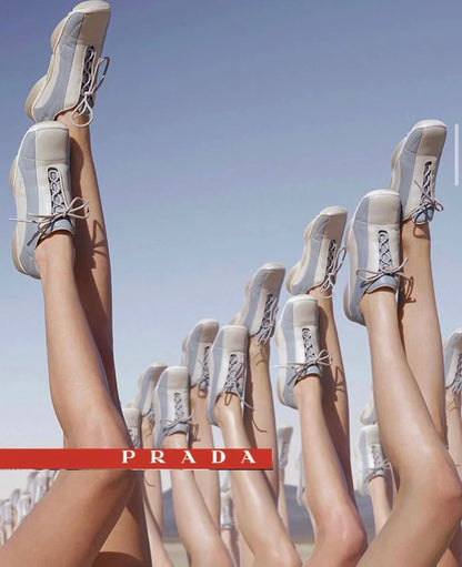 Prada SS2001 leather Velcro trainers