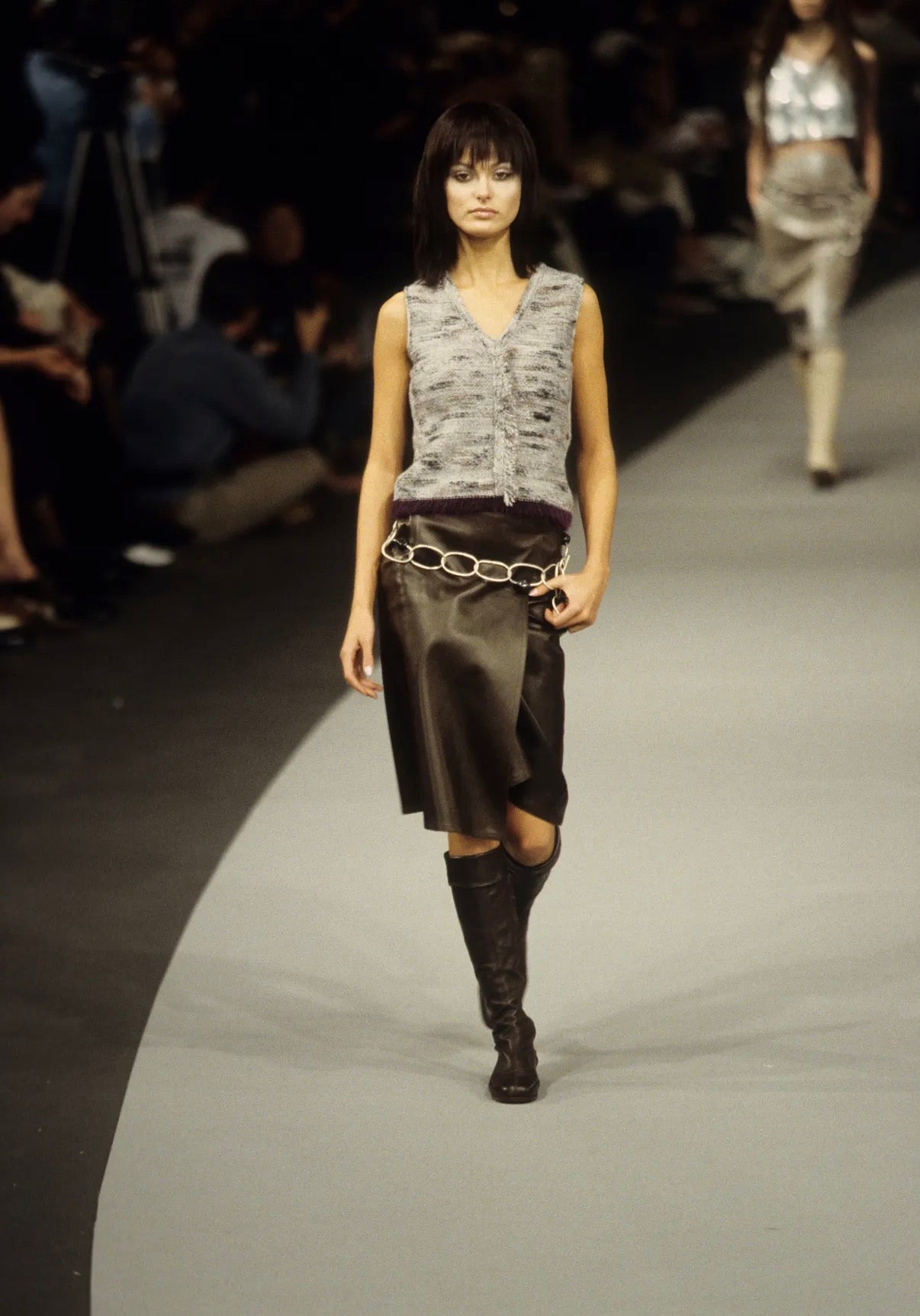 Chanel FW1999 wool tweed tank top