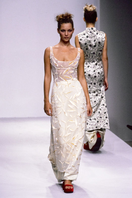 Prada SS1997 velvet platform sandals