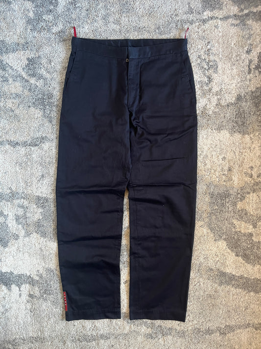 Prada 2003 Luna Rossa cotton pants
