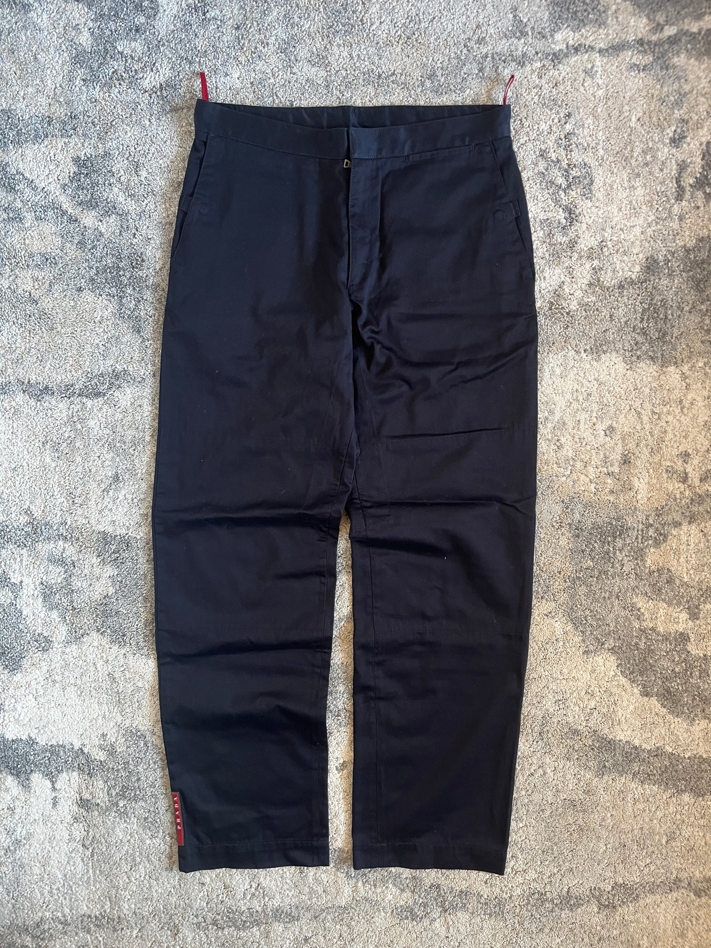 Prada 2003 Luna Rossa cotton pants