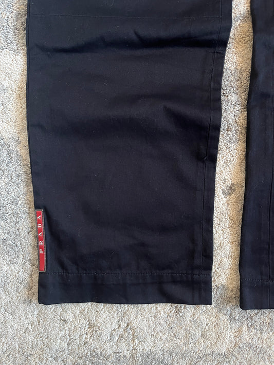 Prada 2003 Luna Rossa cotton pants