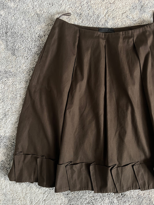 Prada SS1999 cotton pleated skirt