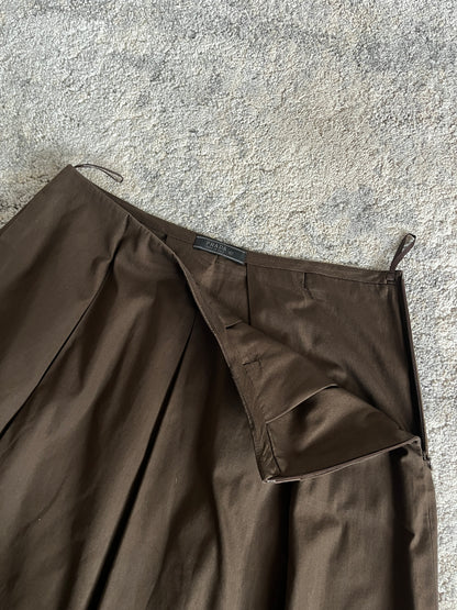 Prada SS1999 cotton pleated skirt