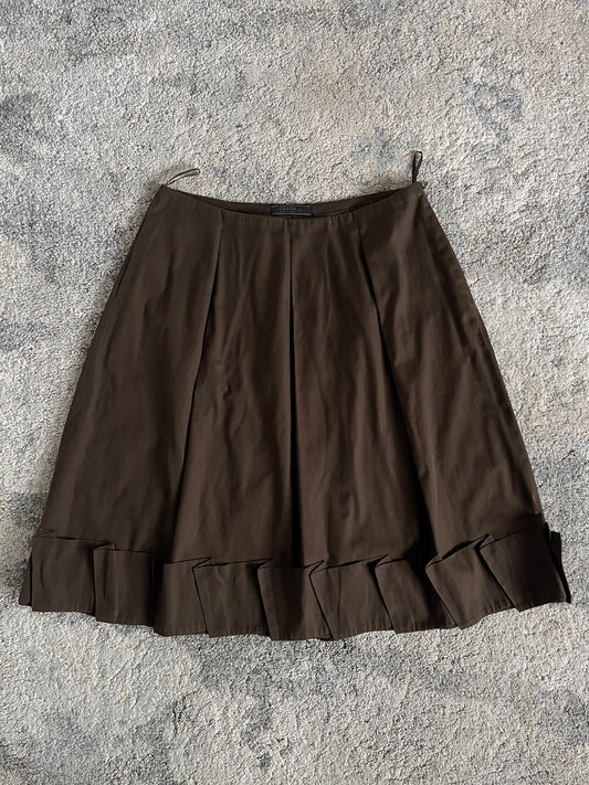 Prada SS1999 cotton pleated skirt