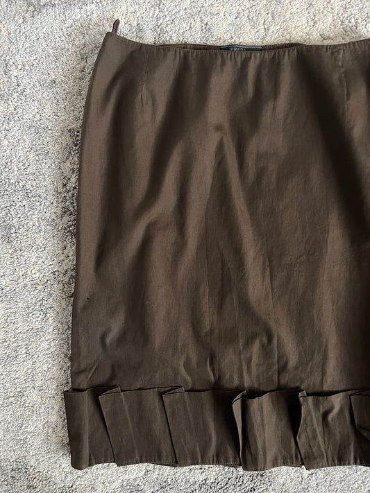Prada SS1999 cotton tailored skirt