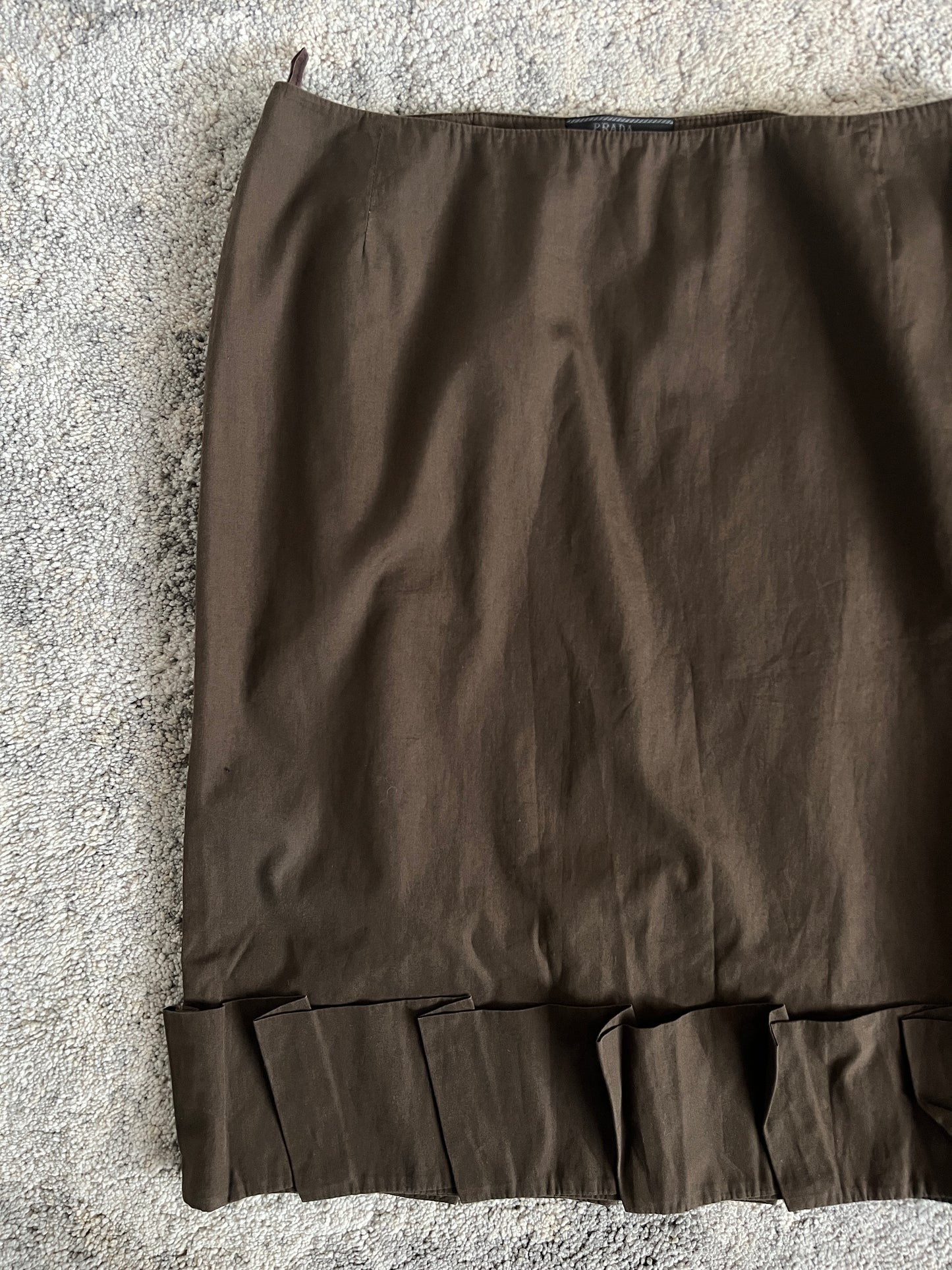 Prada SS1999 cotton tailored skirt