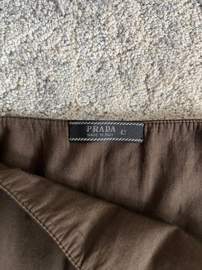 Prada SS1999 cotton tailored skirt