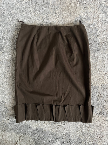 Prada SS1999 cotton tailored skirt