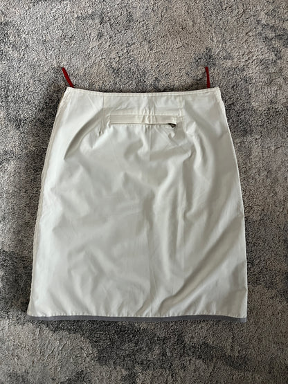 Prada 1999 nylon zip skirt