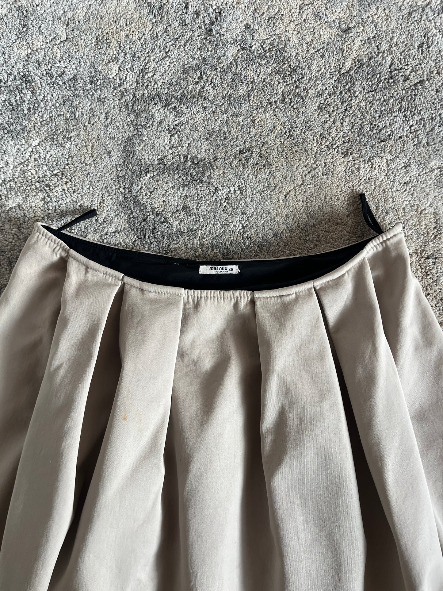 Miu Miu 2007 heavy cotton skirt