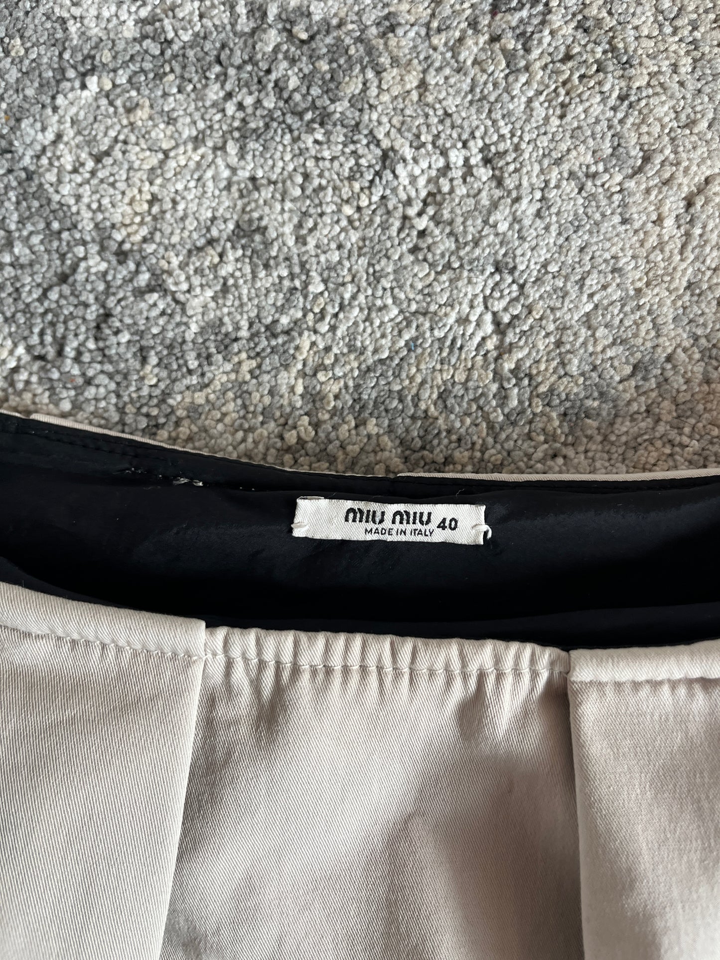 Miu Miu 2007 heavy cotton skirt