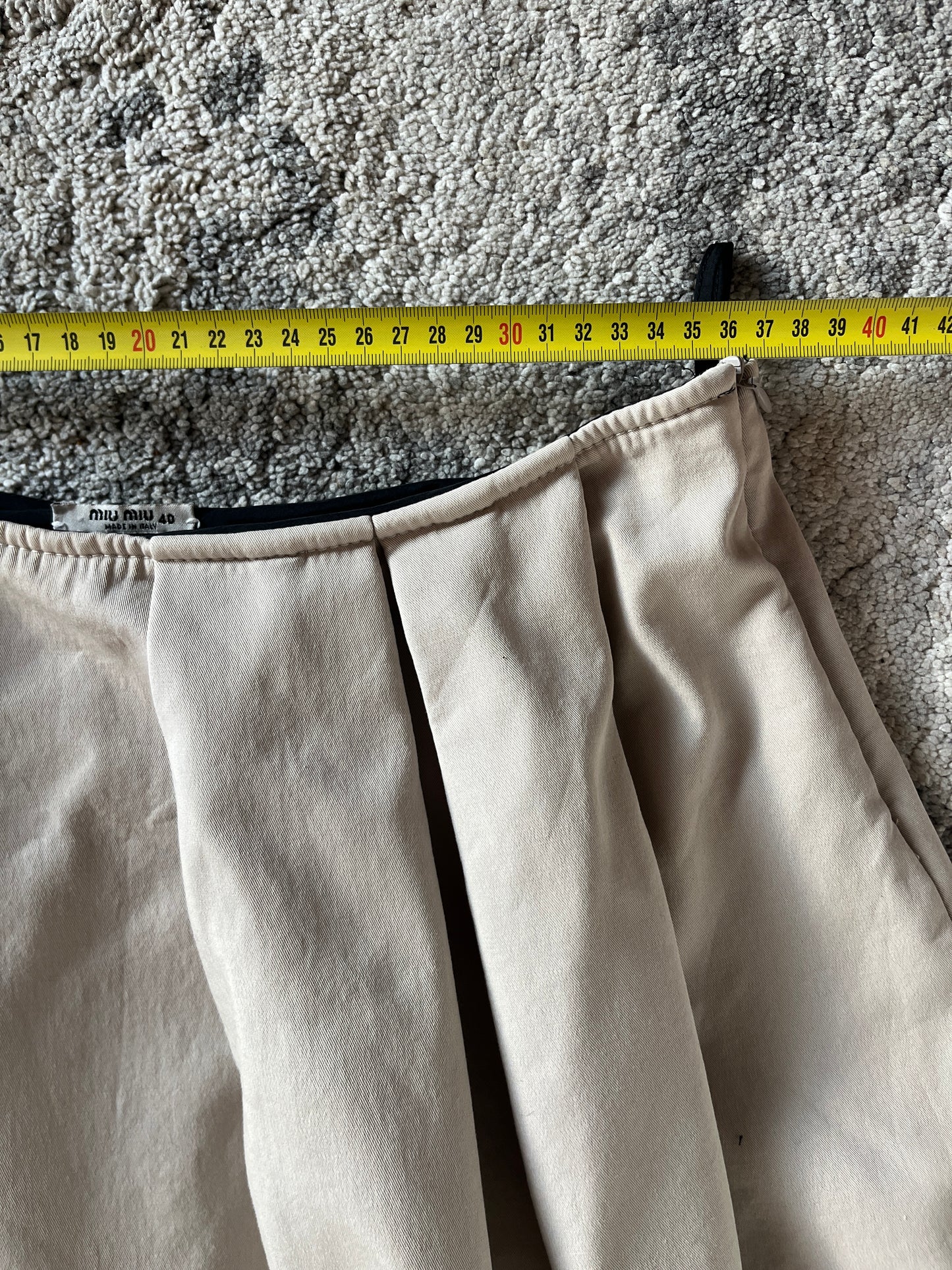 Miu Miu 2007 heavy cotton skirt