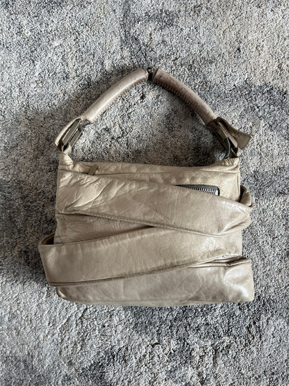 Fendi 2000's bondage leather handbag