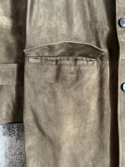 Gucci 2000's suede long coat