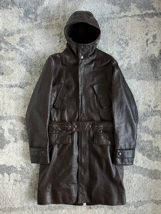 Miu Miu FW1999 leather long coat