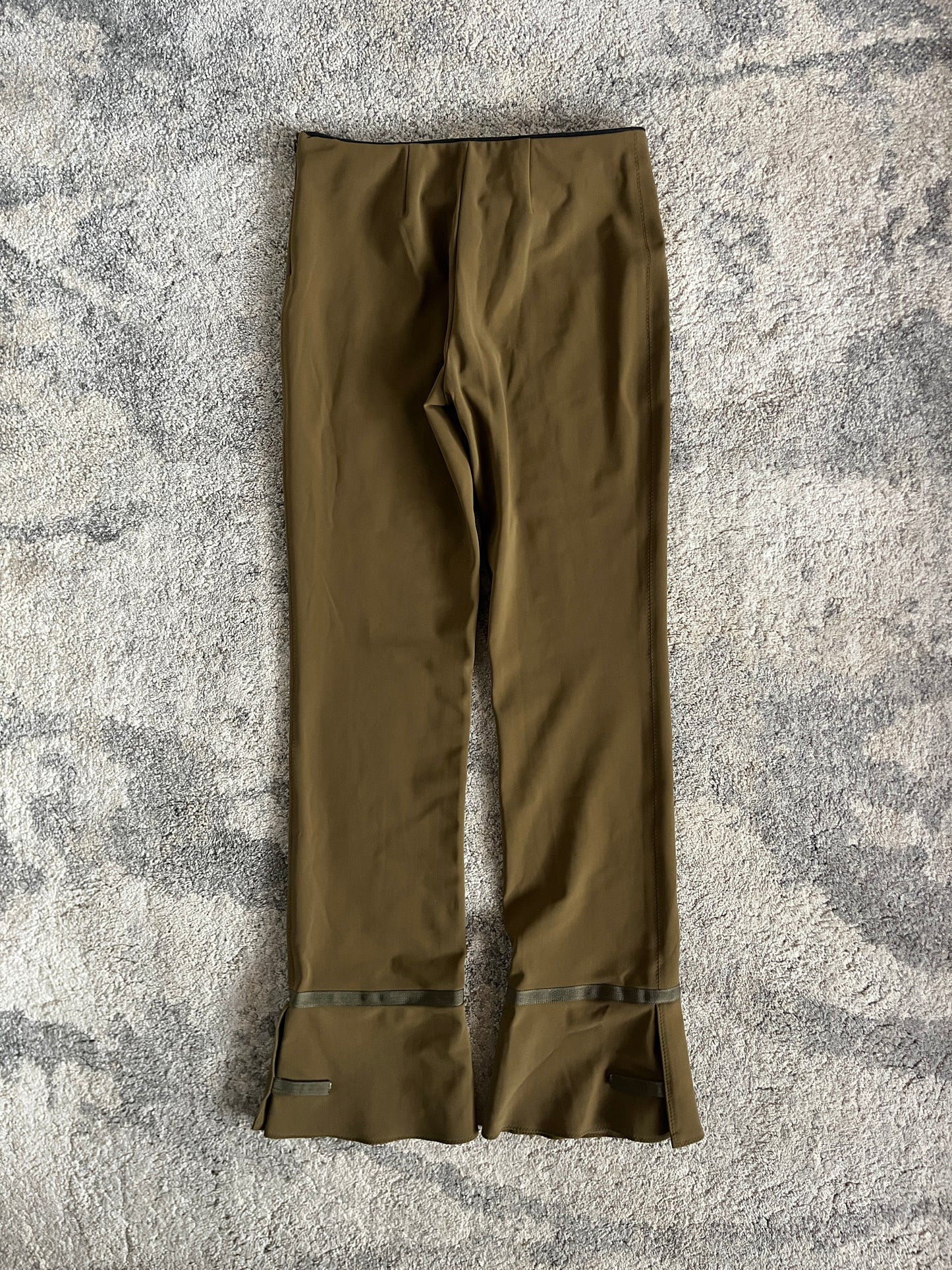 Prada FW1999 runway nylon bootcut pants