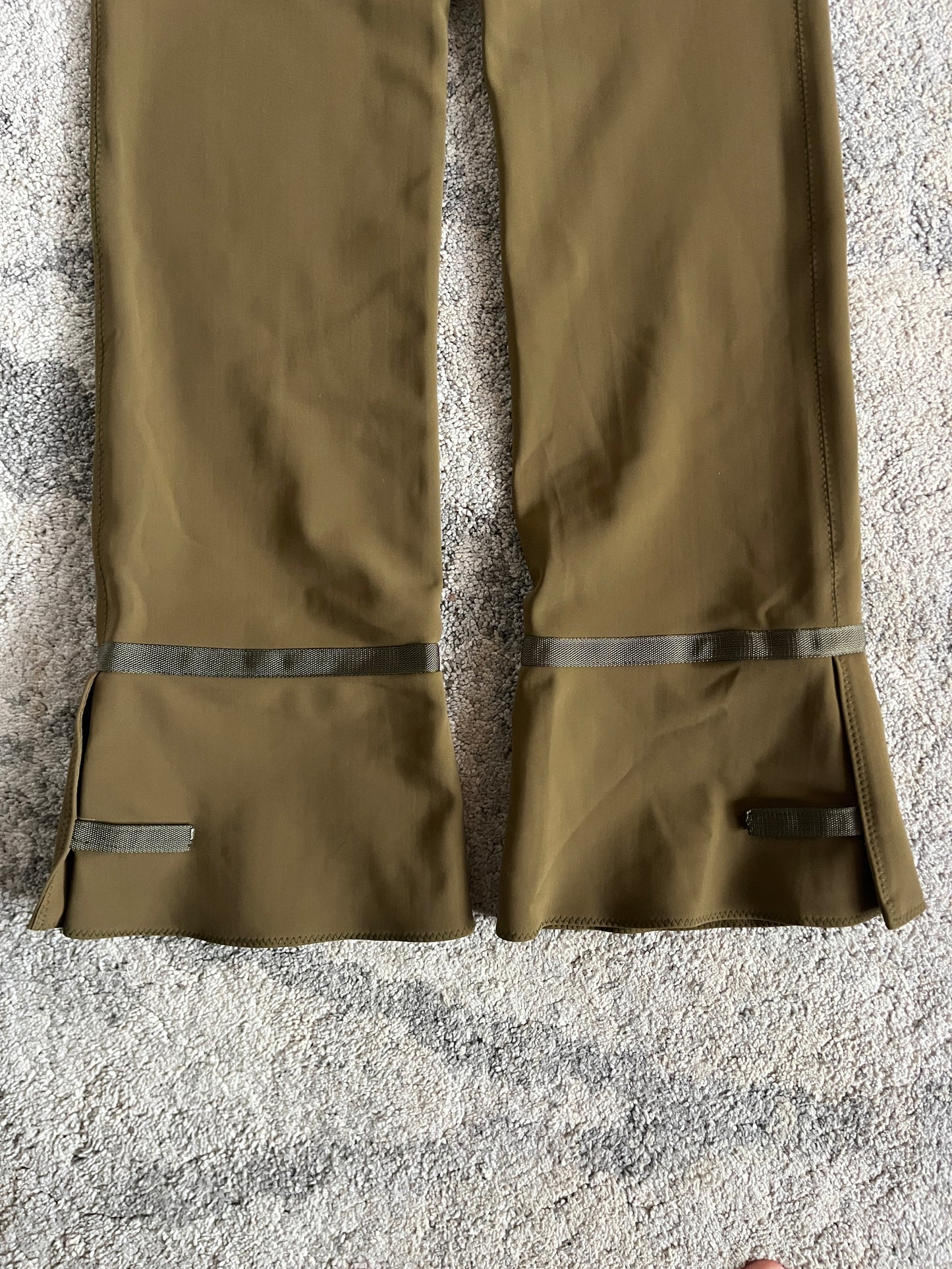 Prada FW1999 runway nylon bootcut pants