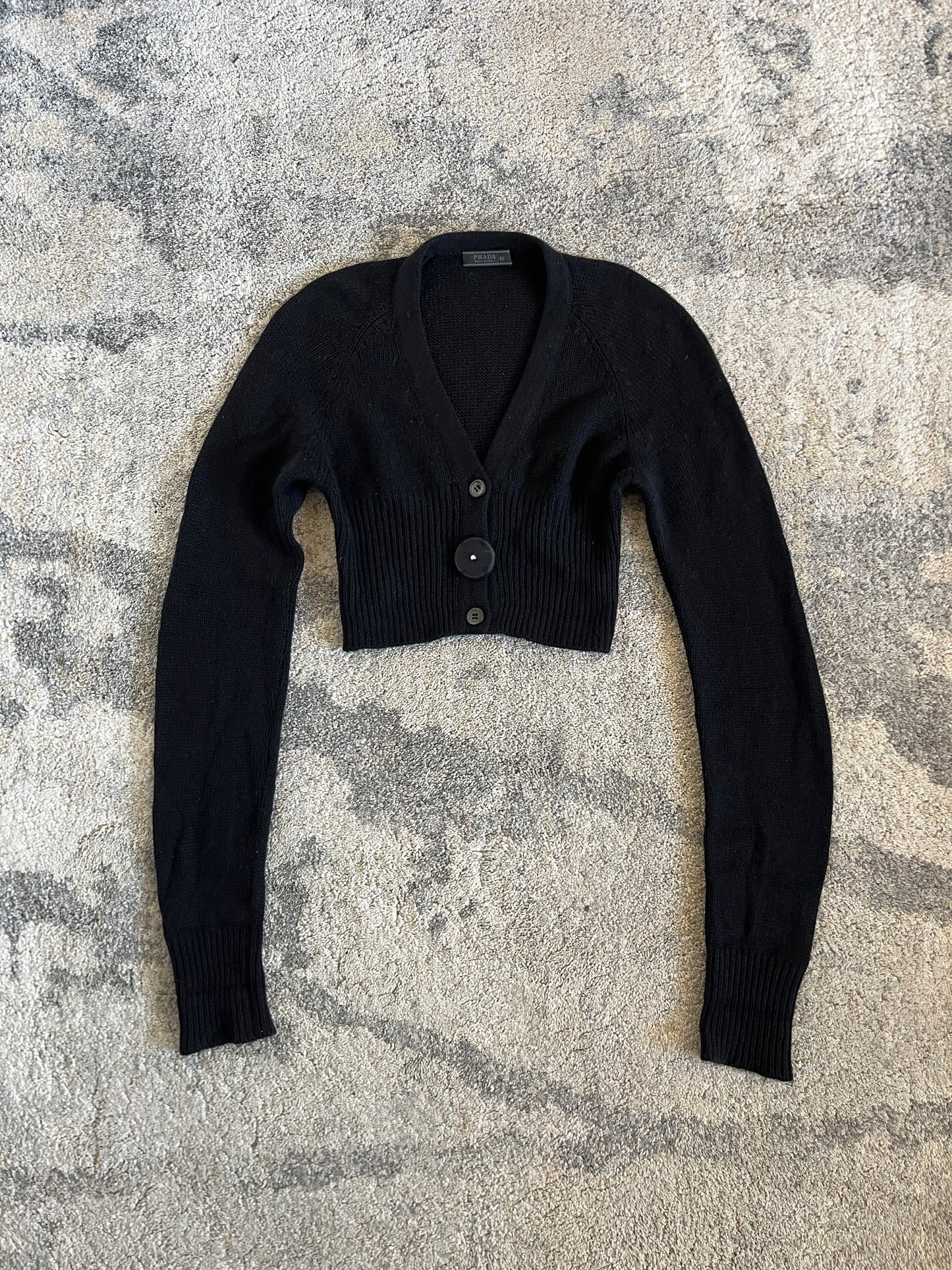 Prada SS2001 cashmere crop sweater