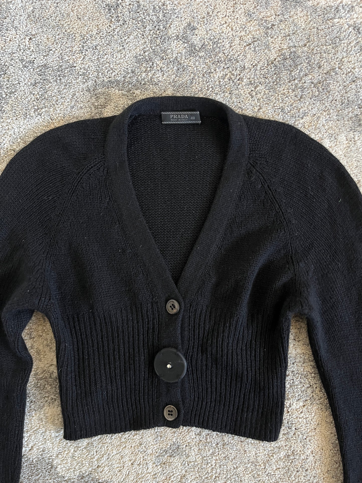Prada SS2001 cashmere crop sweater