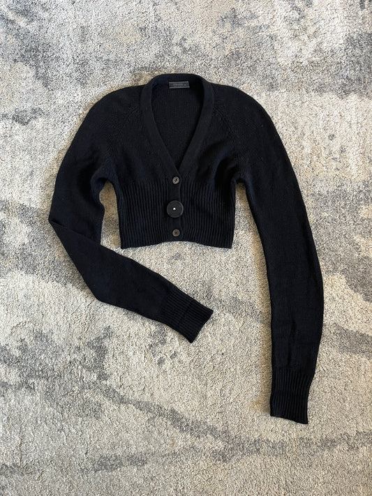 Prada SS2001 cashmere crop sweater
