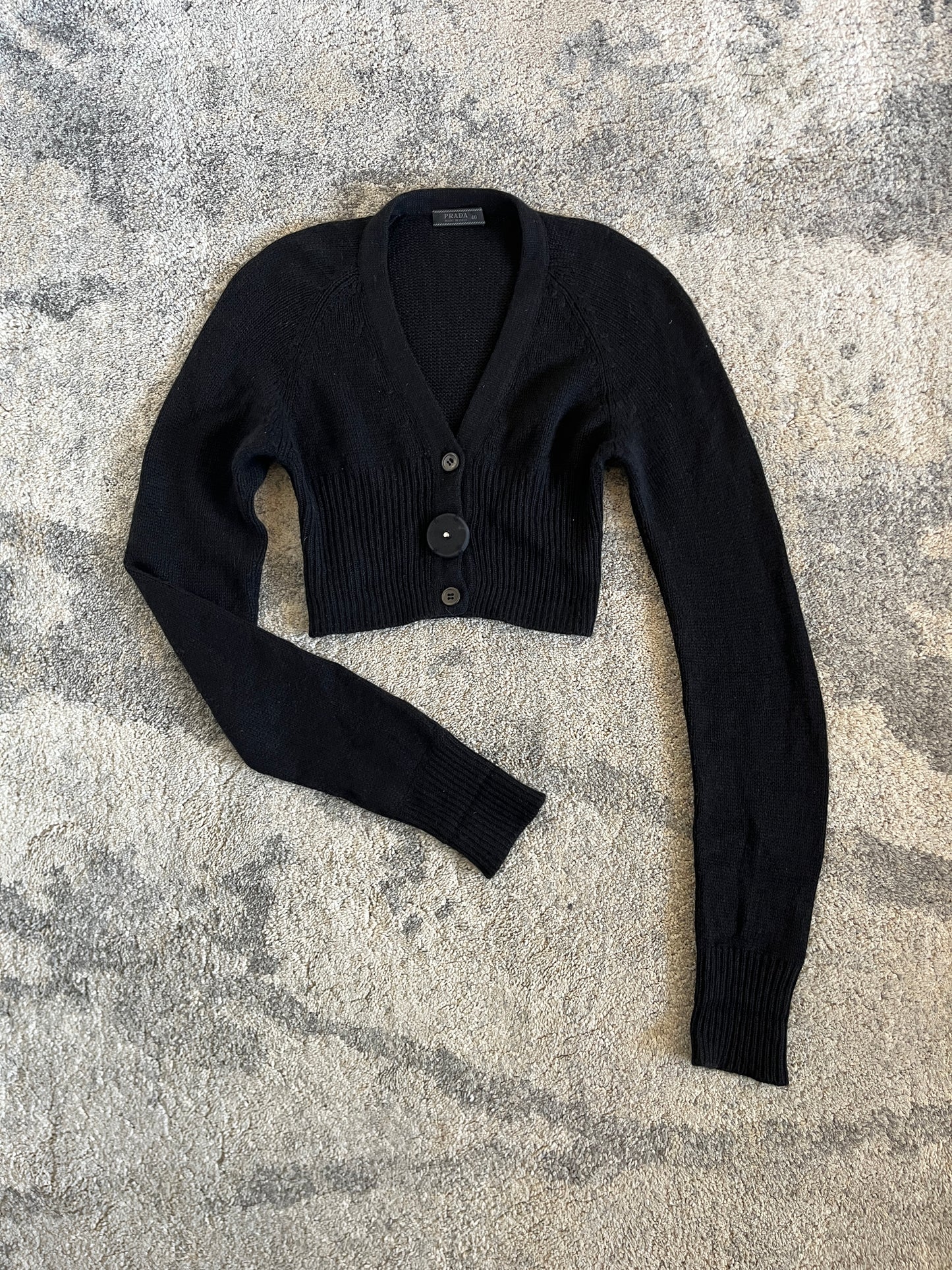 Prada SS2001 cashmere crop sweater
