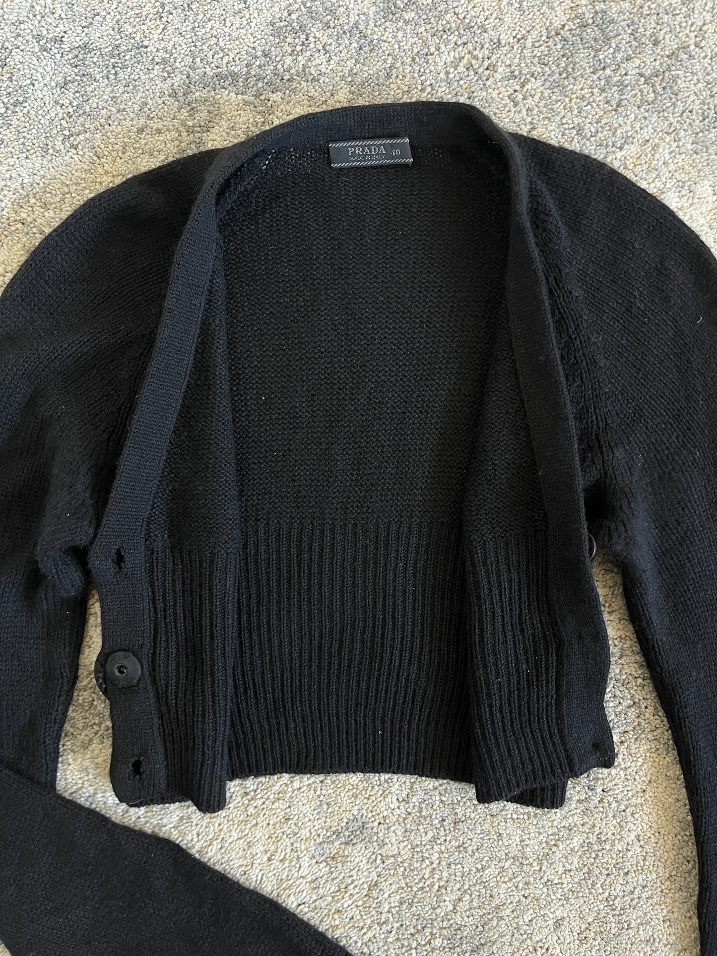 Prada SS2001 cashmere crop sweater