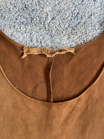 Miu Miu SS1993 suede long dress