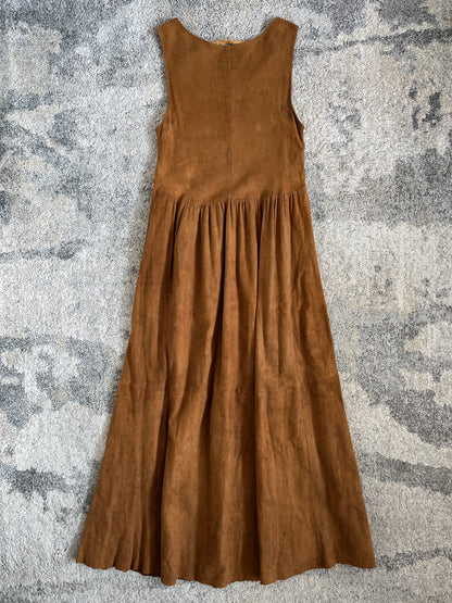 Miu Miu SS1993 suede long dress