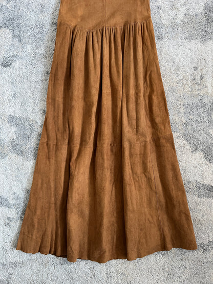 Miu Miu SS1993 suede long dress