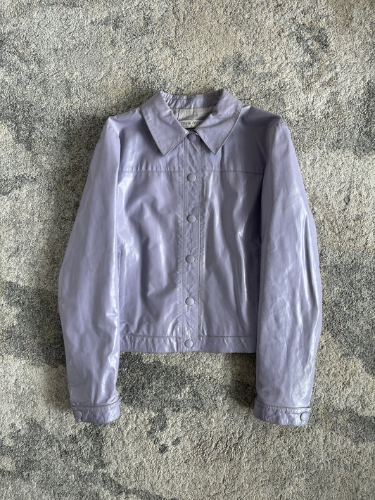 Miu Miu 1998 patent leather jacket