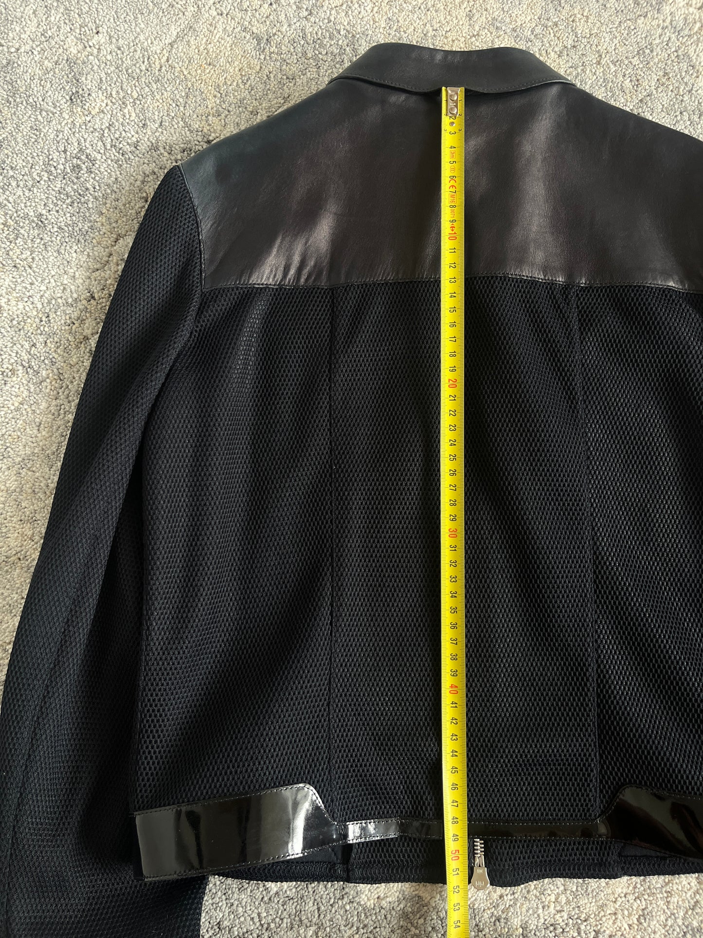 Prada FW1999 mesh & leather jacket