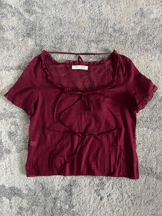 Miu Miu SS1997 light cotton top