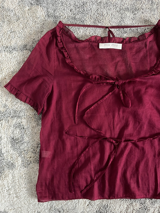 Miu Miu SS1997 light cotton top