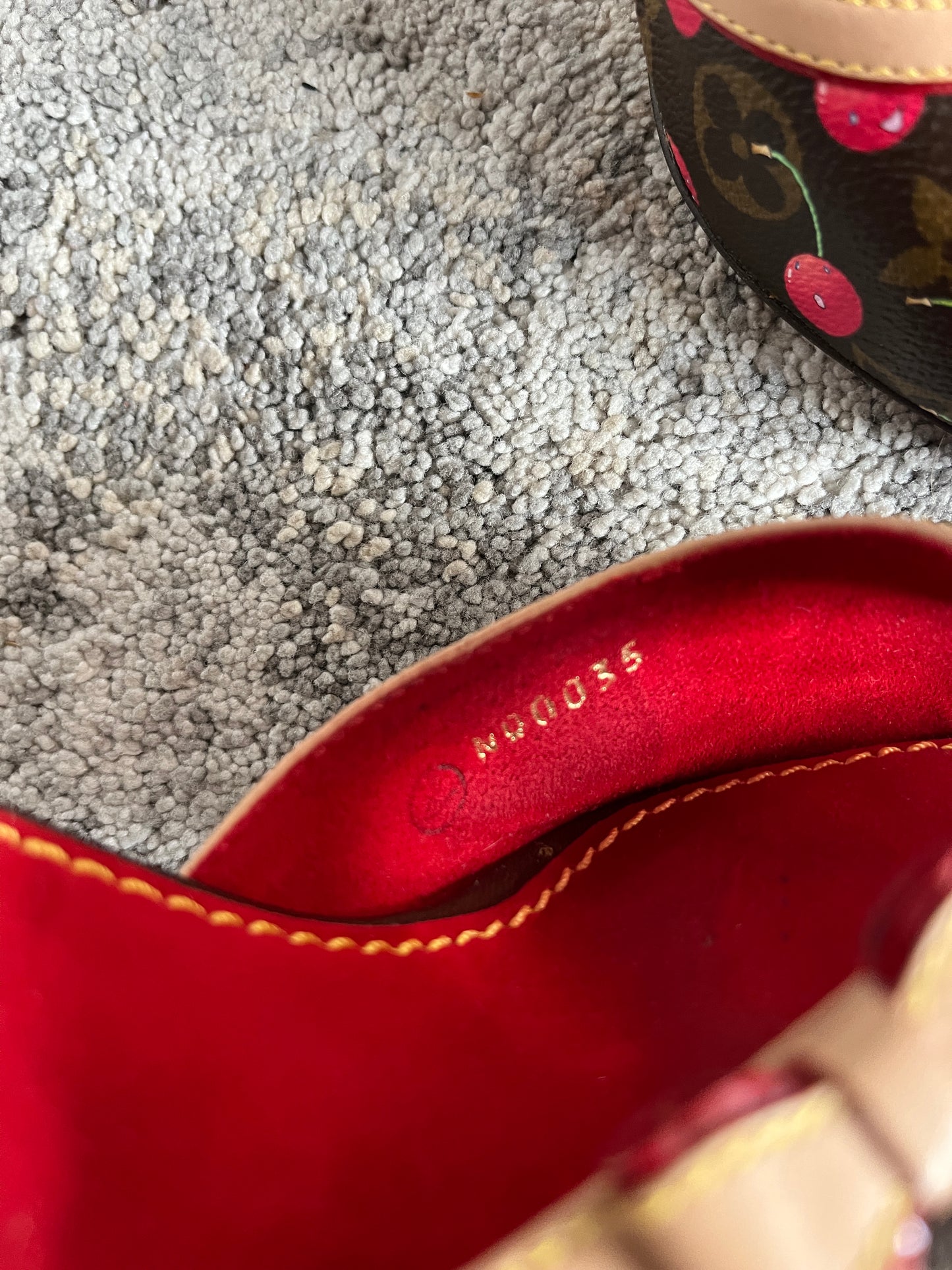 Louis Vuitton & Takashi Murakami SS2003 cherry leather mules